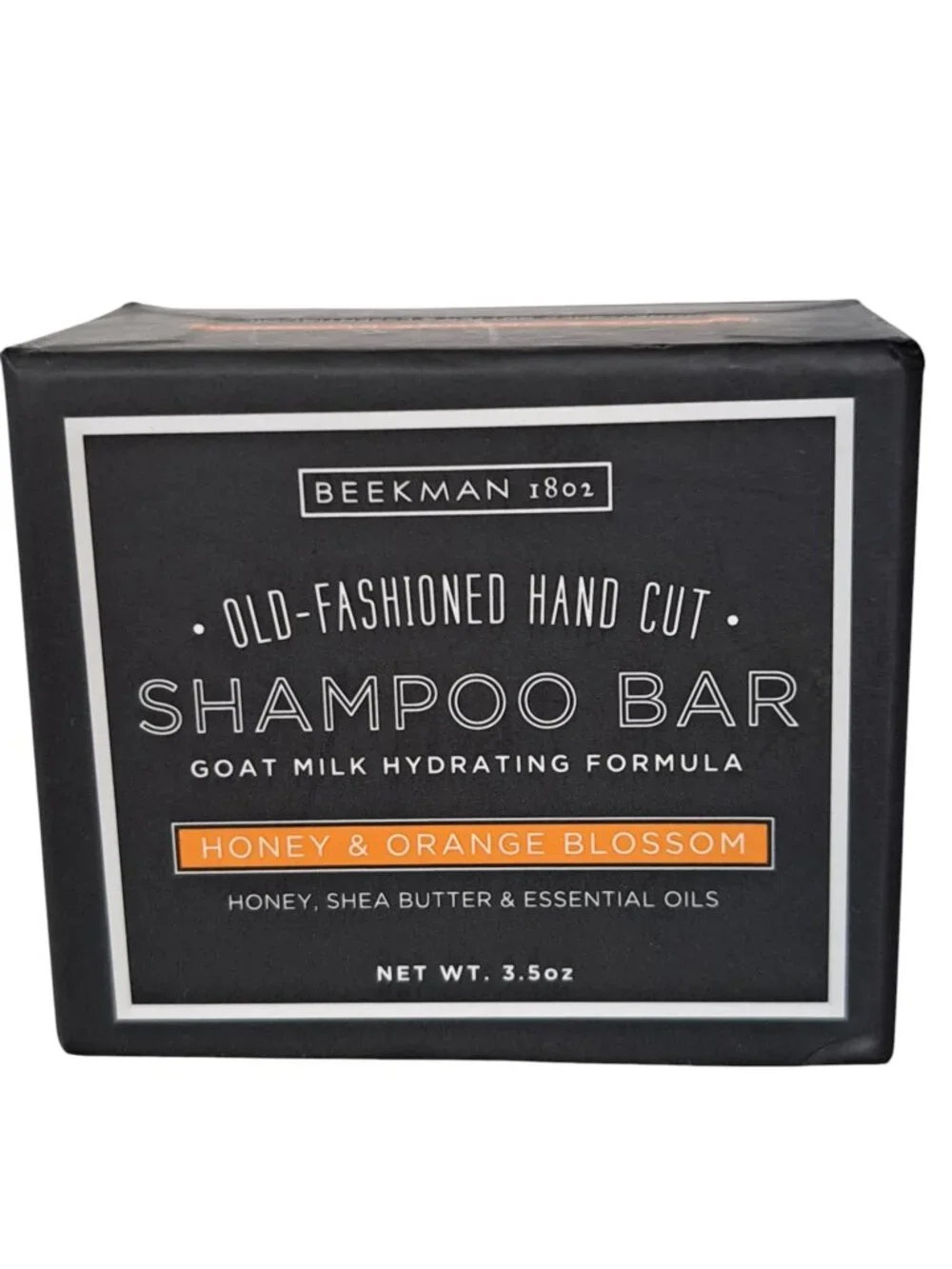 Beekman Shampoo Bar 1801 Honey & Orange Blossom Hand Cut Goat Milk 3.5oz